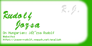 rudolf jozsa business card